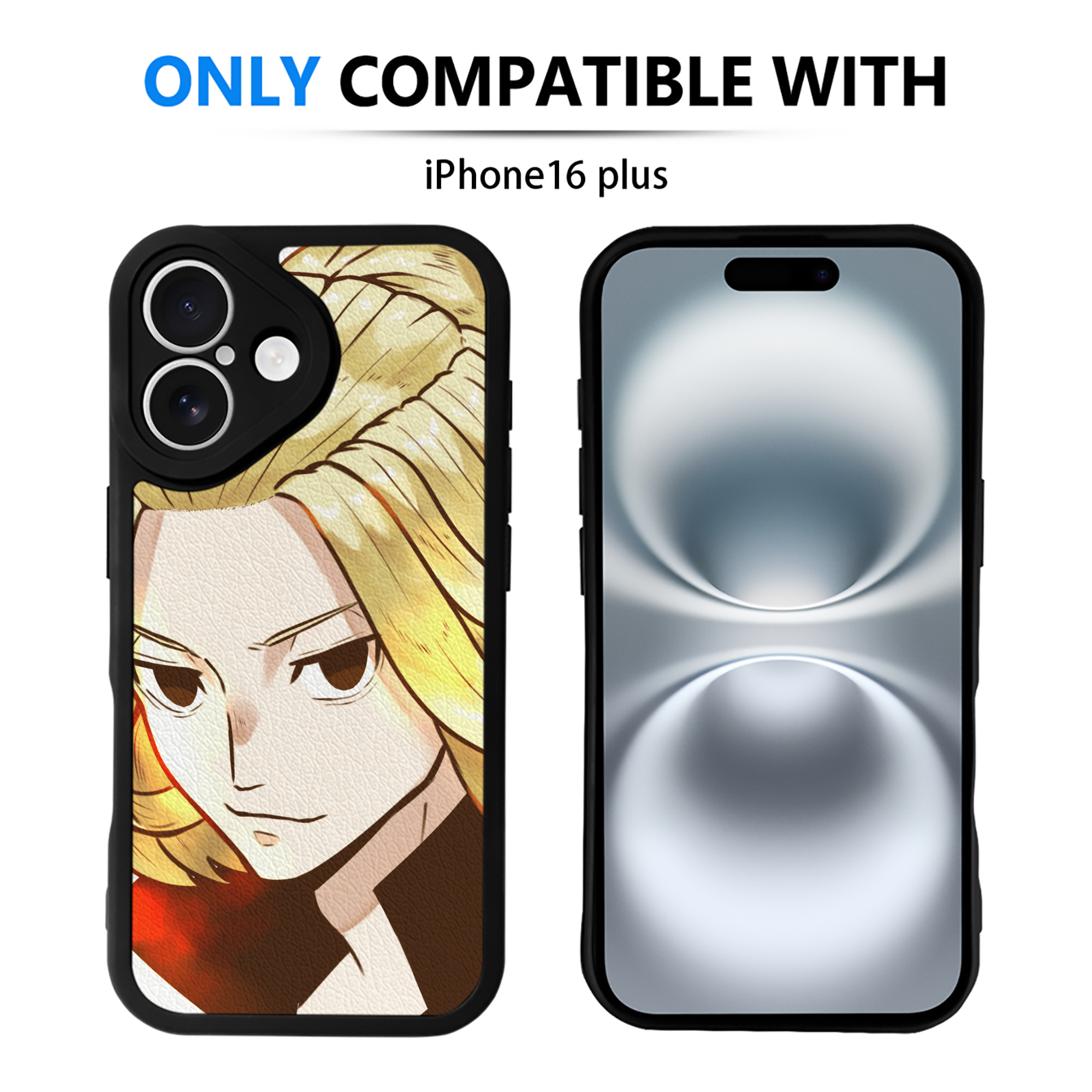 （画像用） 東京リベンジャーズ Tokyo Revengers 【iPhone 16シリーズ対応】シリコンスマホケース（レザー調） 材質：シリコン